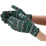 TRUSCO(トラスコ) カラ-軍手 雑色緑 10双入 TGC-500-G