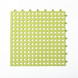 fullfun 12 x 12インチキッチンバスルーム滑り止めカーペットラグ 12 x 12 Inches グリーン