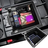 BIBIBO 新型 マツダ CX-5 専用 CX-5 KF系 収納ボックス CX-5 kf系 コンソールボックス 車 CX-5 アクセサリー 小物収納 ラバーマット付き トレイ グッズ 小物入れ 滑り止め 内装パーツ（ブルー）