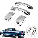 （ベンマロ）BENMALL　Toyota　クロム4ドアハンドル（乗客キーホールカバーなし）　2007-2015 トヨタ ツンドラ ダブル キャブに合う