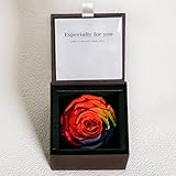 ＡＭＯＲＯＳＡ　ダイヤモンドローズボックス　8.5ｃｍ　プリザーブドフラワー (茶)　正規品　フラワーバレンタイン