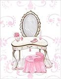 Oopsy Daisy Fine Art for Kids Little Princess Vanityキャンバス壁アートby Kris Langenberg 14 x 18" ホワイト NB2081