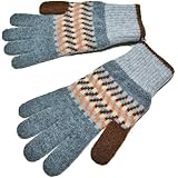 【Robert MACKIE】ロバート・マッキーCorra Glove ジオメトリック・ウール手袋