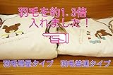 西川リビング 羽毛30%増量ダウンスリーパーロング丈 とりとミッフィー柄 50×100cm
