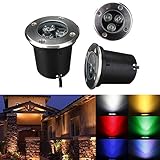 ILS - 3W LED Waterproof Outdoor In Ground Garden Path Flood Landscape Light