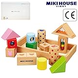 ミキハウスファースト（mikihouse）　箱付】ラトルブロック(積み木)　　46-1239-786