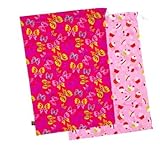 クーシーズ/Kushies ウォータープルーフ ウェットバッグ2枚セット 防水 巾着袋 水着入れ ビーチバッグ (ピンク)