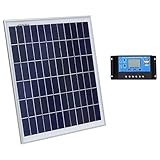ECO-WORTHY ソーラーパネル 20W 12V コントローラ付属 20A 12V/24V