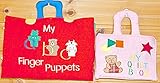 布絵本 MY QUIET BOOK　ベア ピンク英語刺しゅう版&My abc Finger puppets 幼児教育　　英語教育　　プレイ&ラーンギフトセット