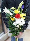 フラワーショップカレラ お供え用花束2個セット (Mサイズ45cm)