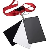 グレーカード ホワイトバランス 露出補正 写真撮影用 3色セット（灰・白・黒）軽量 スマホ DSLR