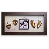 Moms Present 赤ちゃんの手と足 WALNUT FRAMEで3DプリントDIYキットをキャスティング(PW-3-ピアノの森) [並行輸入品]