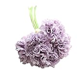 Outflower 母の日 カーネーション プロヴァンスミニチュアフラワー の 手芸 ハンド 造花 って プレゼントホーム結婚式の 飾る ラベンダー(パープル)