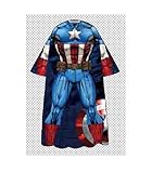 Marvel Captain America, "First Avenger" Youth Fleece Comfy Throw by The Northwest Company, 48" by 48