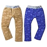 ベビー服 男の子 ロング コールテンパンツ ボトム Moujonjon ムージョンジョン ストレッチ 車柄型押し 男児 ベビー (2.ブルー/90cm)