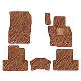 Aviles マツダ 新型 CX-60 CX60 KH系 フロアマット【16色から選択】(06：ウェーブ × ブラウン)