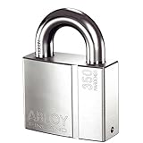 共栄工業 ABLOY プロテック仕様 南京錠 PADLOCK PL350N/25 クロームメッキ仕上げ