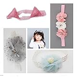 BIANHUAN　ヘアバンド ベビー ヘアアクセサリー リボン キッズ 女の子 出産祝い ヘアアクセ カチューシャ おしゃれ 出産祝い 内祝い お宮参り 誕生日 (４点セット)