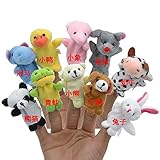 指人形　布製　動物　子供保育　 物語　想像力を育てる　知能　童話 シリーズ　10匹セット