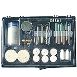 !KBS01 アクセサリー研磨用 廉価版ホビールーター用 軸径3.2mm 研磨バフ22点セット サランラップ包装