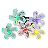 Lalapao Battery Operated Timer String Lights 50 LED Blossom Flower Fairy Christmas Decor For Outdoor
