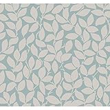 York Wallcoverings sd3766ロナルド・レディングDesigns Masterworks Leaf and Vine壁紙 – シルバー/ブルー