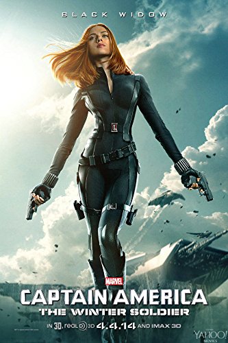 キャプテン・アメリカ2ザ・ウィンターソルジャーの映画シルクのポスター24x36インチブラックウィドウ [並行輸入品]