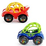 Oball Rattle and Roll Car (Single Car, Colors May Vary) by Rhino Toys