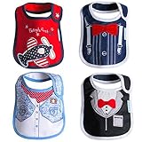 Baby Drool Bibs Waterproof and Burp Cloths Absorbent Cotton Unisex Poco Poca by Poco Poca