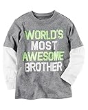 カーターズ Carter's 長袖 Tシャツ Long-Sleeve Layered-Look Awesome Brother Graphic Tee 3M (55-61cm) [並行輸入品]