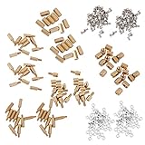 Fenteer 真鍮 M3 六角柱　スタンドオフ サポート スペーサー ねじ　ナット　300個入り　