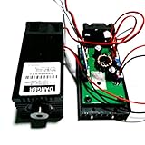 12V TTLハイパワー450nm 4W 4000mw調節可能な青色レーザードットモジュール彫刻機付きヒートシンク クラス2