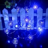 Ryham LEDライト文字列は、バッテリ駆動1.5M4.9Ft3V12LED、結婚式のための理想的な、クリスマスパーティーの文字列が点灯し、青