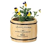 ウッドバレルプランター　中 ナチュラル