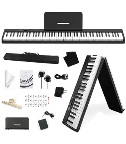 Amazon | TAHORNG OP88BK オリピア ORIPIA 折り畳み式電子ピアノ MIDI