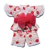 【女児甚平スーツ】花柄甚平スーツ (70cm)