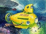 フジミ模型 自由研究シリーズ No.61 のりもの編 潜水艦(イエロー) ノンスケール 色分け...