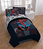 Spiderman Jump Twin Sheet Set and Comforter [並行輸入品]