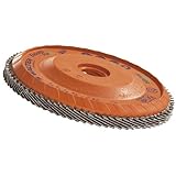 Walter Enduro-Flex Stainless Flap Disc, 4-1/2" diameter, 120 grit, Type 29, 5/8"-11 Thread Size, Tri