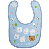 547412/モンスイユ/【Anano cafe】ＡＣ．ベビーお菓子スタイ（ブルー）/アナノカフェ/キッズ/ベビー/エプロン/離乳食/ギフト/プレゼント