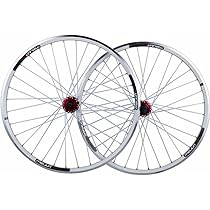 マウンテンバイク　ホイール前後セット マウンテンバイクホイールセット,フロントハブ付きパープル