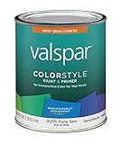 Valspar 44-26200 QT Brand 1 quart White ColorStyle Interior Latex Semi Gloss Enamel Paint 4 [並行輸入品]