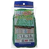 ダイオ化成 つるものネット10cm目 緑 1.8×3.6m