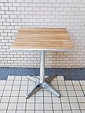 チーク材ガーデンテーブル 角70×70cm