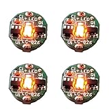 Lezalic LED 電飾 磁気スイッチ 3個セット ボタン電池 (CR927対応) 超小型 ワイヤレス 模型 プラモデル フィギュア ライト 照明 極小 (オレンジ)