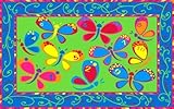 Kid Carpet FE729-22A Learning On The Fly Nylon Area Rug 4' x 6' Multicolored [並行輸入品]