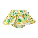 (チャックル) chuckle *ママトンネ*フルーツ柄ブルマスカート4層吊り式トレーニングパンツ【日本製】 グリーン 80cm Y6602-80-70