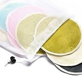 Washable Organic Nursing Pads - Hypoallergenic, Leak Proof Reusable Bamboo Pads For Nursing Moms Wit