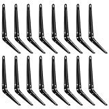 COCIVIVRE 棚受け金具 黒 200mm×150mm×35mm 16本セット 棚受けブラケット l字金具 鉄製 ネジ付き 壁掛け吊り棚・金具棚うけ・キッチン・部屋・オフィス対応