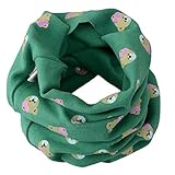 KUKOME ベビー キッズ ネックウォーマー 子供　かわいい 柔らか 防寒 男の子/女の子小学生/児童 防風 綿 プレゼント マフラー春 秋 冬 (グリーン（女の子）)